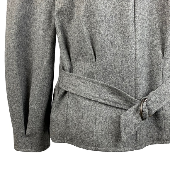 Vintage 1970s/80s Gucci 100% Wool Blazer and Skirt Suit Set Gray Size 46 - Picture 7 of 16